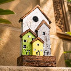 Village Decorative Ornament Driftwood 30cm height