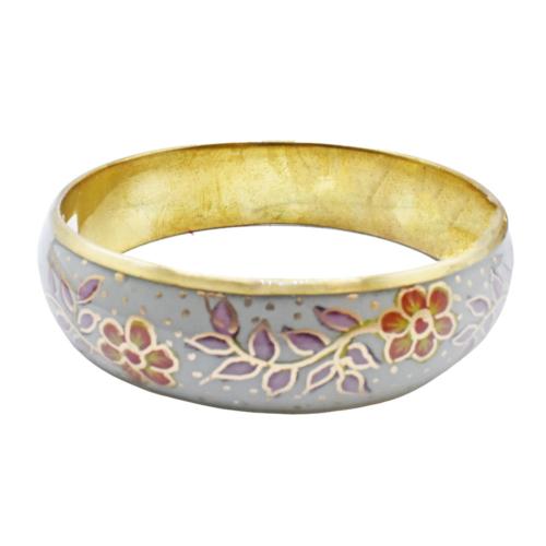 Bangle Floral Lilac with Small Red Flowers