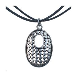 Choker oval pendant