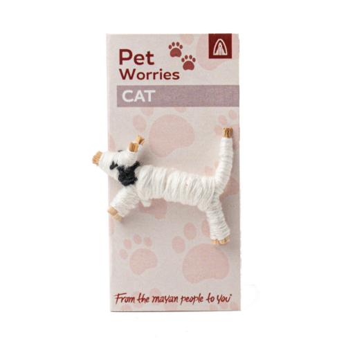 Worry Doll - Pet Worries - Cat on Card