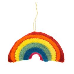 Hanging decoration, felt rainbow
