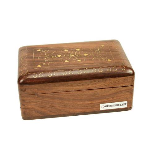 Wooden secret lock box