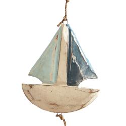 Wooden decorative hanging, fish boat anchor 110cm