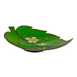 Coconut bowl painted leaf, assorted designs