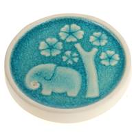 Incense holder, elephant & tree, 8cm