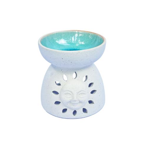 Oil Burner Glazed Cut Out Design Sun