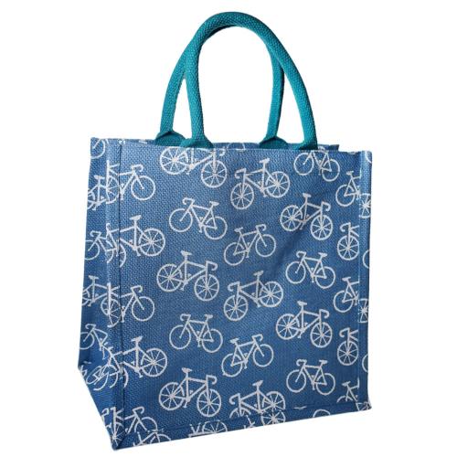 Jute bag - bicycles
