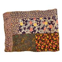 Recycled throw, kantha stitch 130x180cm assorted