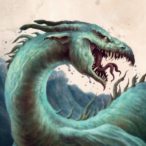 Greetings Card, Morgawr Folklore, 16x16cm