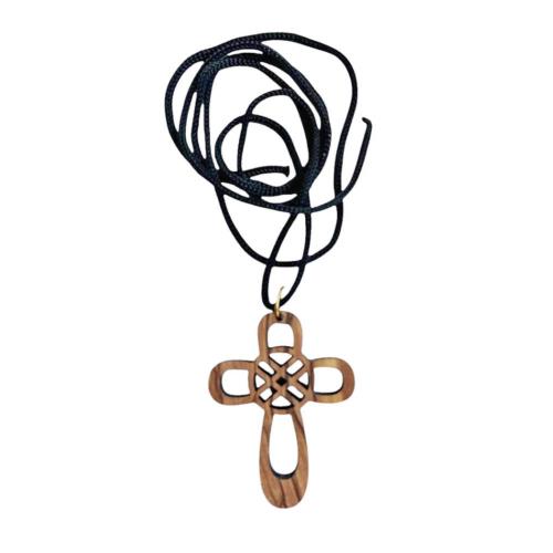 Pendant Olive Wood Celtic Cross 3 x 4.5cm
