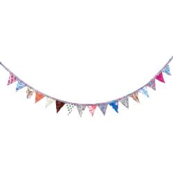 Recycled Cotton Patchwork Bunting 17 Triangles