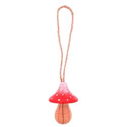 Handcrafted Red Woodland Toadstool Hanging Decoration