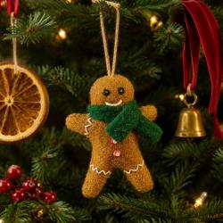 Hanging Decoration Handcrafted Felt Gingerbread Man 