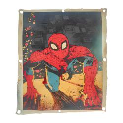 Recycled Metal Drum Spider-Man Wall Plaque