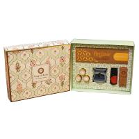 Meditation / Pooja Organic Goodness Gift Box - Incense Cones, Burner, T Lights, Oil