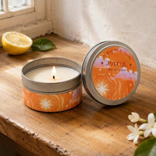 Aromatherapy Candle Joyful Lemon & Jasmine 80g