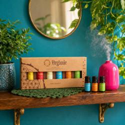 Aroma Oil Gift Set Organic Goodness, Six Assorted Fragrances