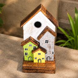 Village Decorative Ornament Driftwood 30cm height