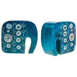 Bookends elephant shape turquoise