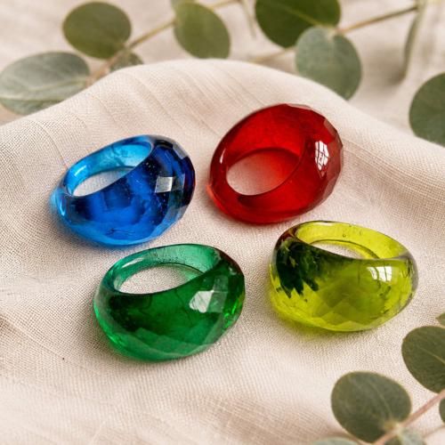 Ring glass, multicoloured assorted