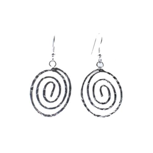 Earrings Oval Maze