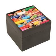 Box, recycled crayons 8x8x6cm