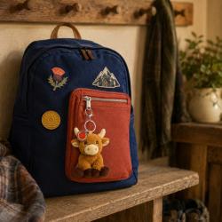 Bag Charm Highland Cow - Recycled Plastic