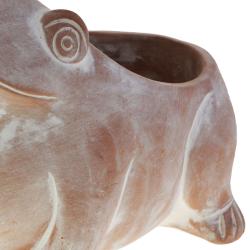 Terracotta planter frog 20x15x15cm