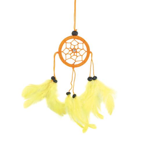 Dreamcatcher yellow 6cm diameter