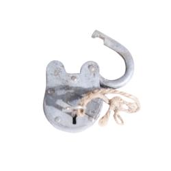 Upcycled Padlock with Key Approx 4 x 7 x 2xm