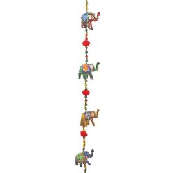 Elephant Hanging Bell Mobile Recycled Plastic 80cm length