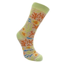 Bamboo Socks Coral Reef Shoe Size UK 7-11 Mens