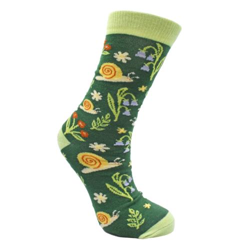 Bamboo Socks Snails Shoe Size UK 7-11 Mens