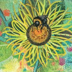 Greetings card "Mellow Yellow" 16x16cm