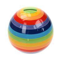 Rainbow money box round