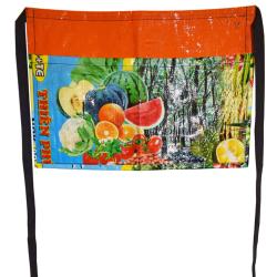 Short Gardening Apron made from recycled fertiliser bags, 35 x 50 cm