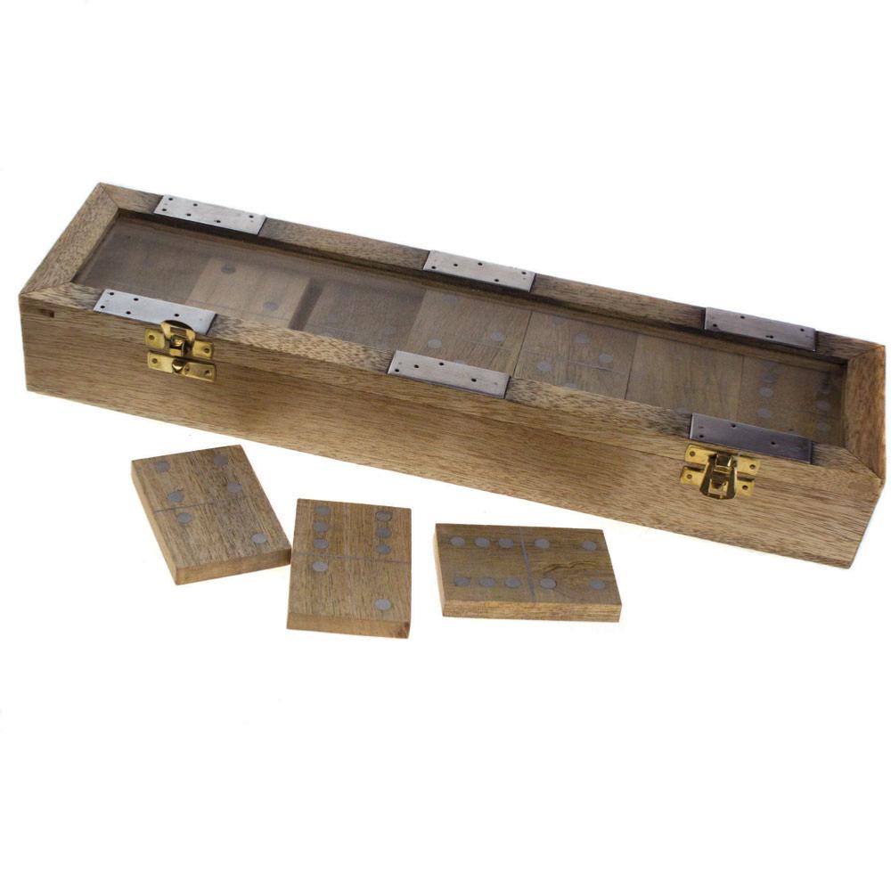 Dominoes box, wooden 38x10x5.5cm