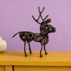 Recycled Metal Stag Ornament