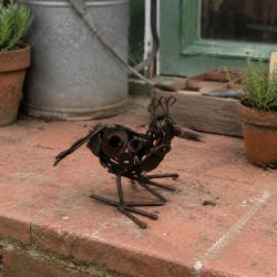 Recycled Metal Bird Ornament
