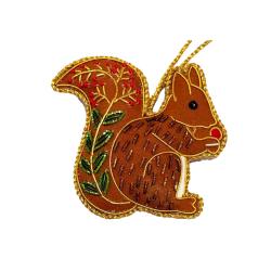 Hanging Decoration Embroidered Squirrel