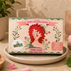 NO WAY!STE Solid Hand Soap Bar Rose & Geranium 95g