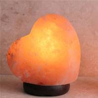 Salt lamp, heart shape approx 17x15cm