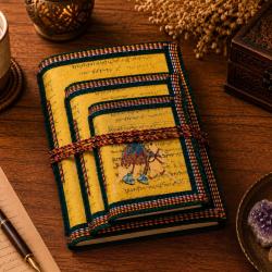 Handmade Camel Notebooks Set of 3