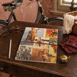 Notebook with Handmade Paper, Road Queen 15.5 x 20.5cm