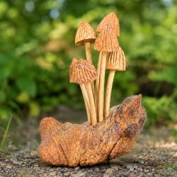 Handcrafted Wooden Toadstool Woodland Decoration