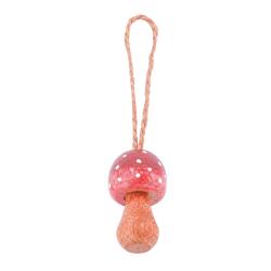 Handcrafted Purple Toadstool Hanging Decoration