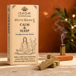 ISHOM Calm & Sleep Smudge Incense Bricks 