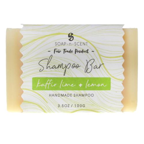 Solid shampoo, 100g, kaffir lime & lemon