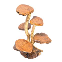 Hand-Carved Five-Tier Display Stand