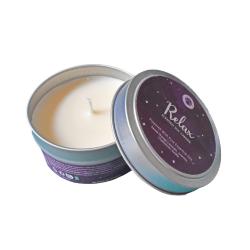 Scented Soy candle Relax made from Pure Essential Oils 80g